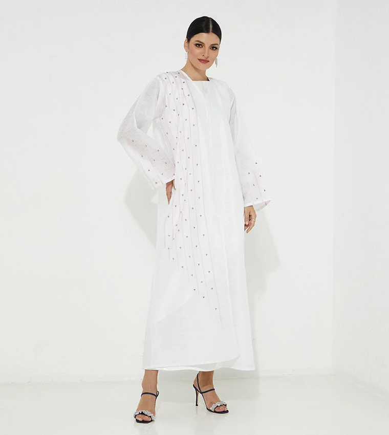 مويستريت عباية بياقة مستديرة