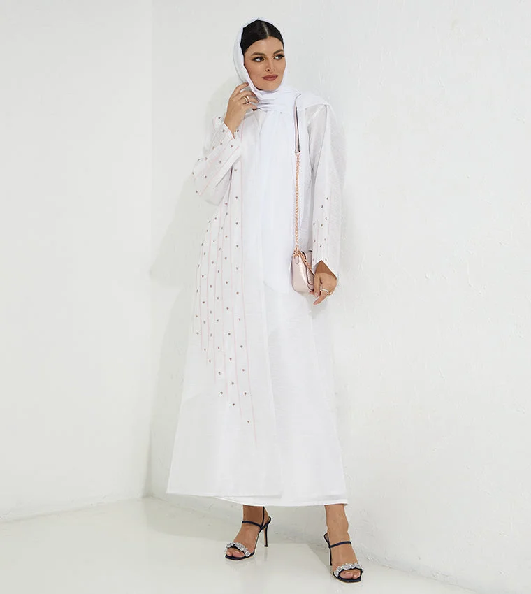 Moistreet  Round Neck Abaya for Women | Best Price UAE