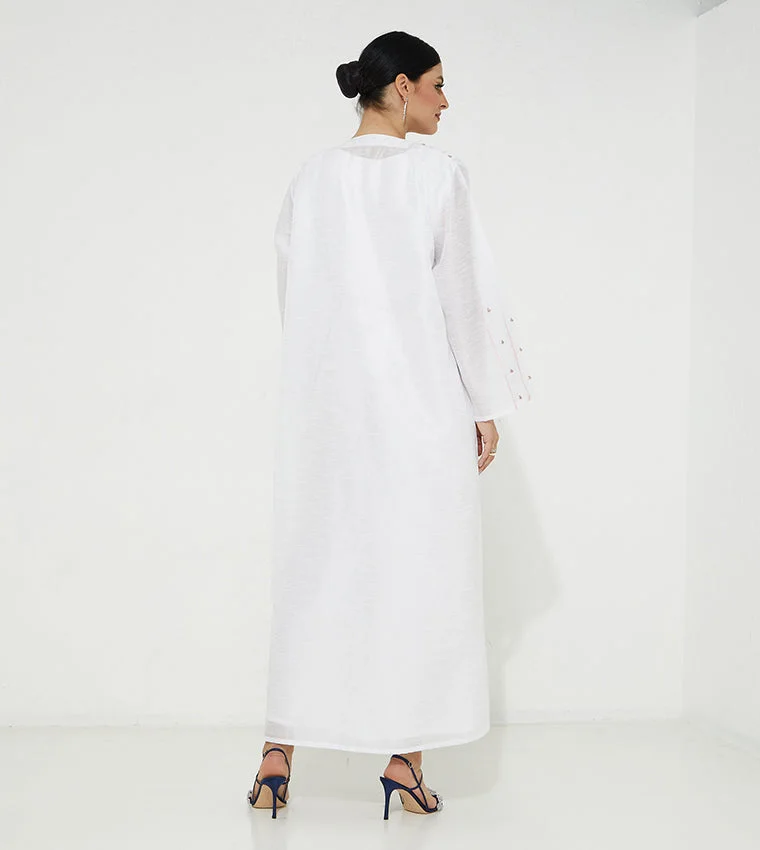 Moistreet  Round Neck Abaya for Women | Best Price UAE