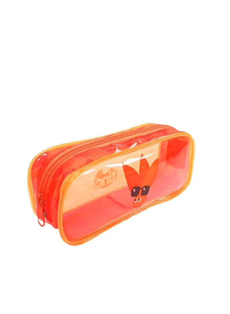 Tinc Orange Character Clear Pencil Case
