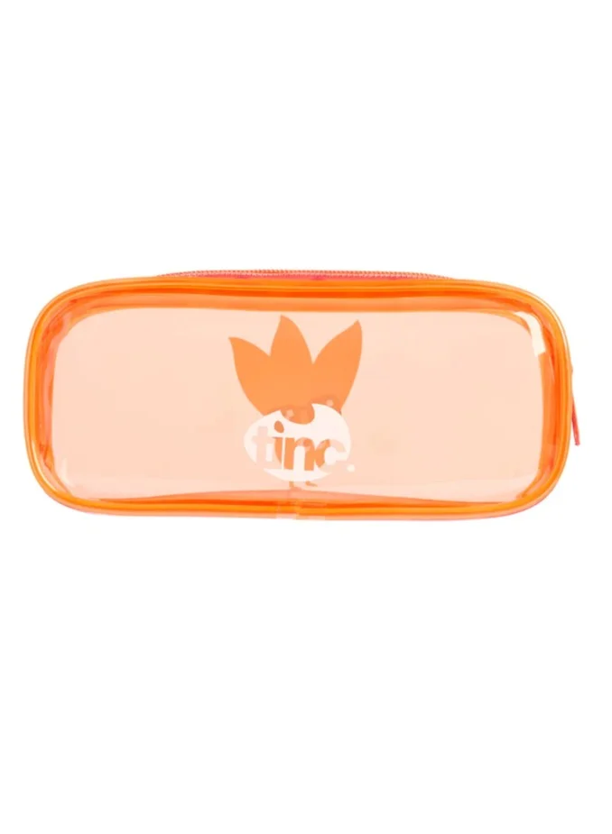 Tinc Orange Character Clear Pencil Case