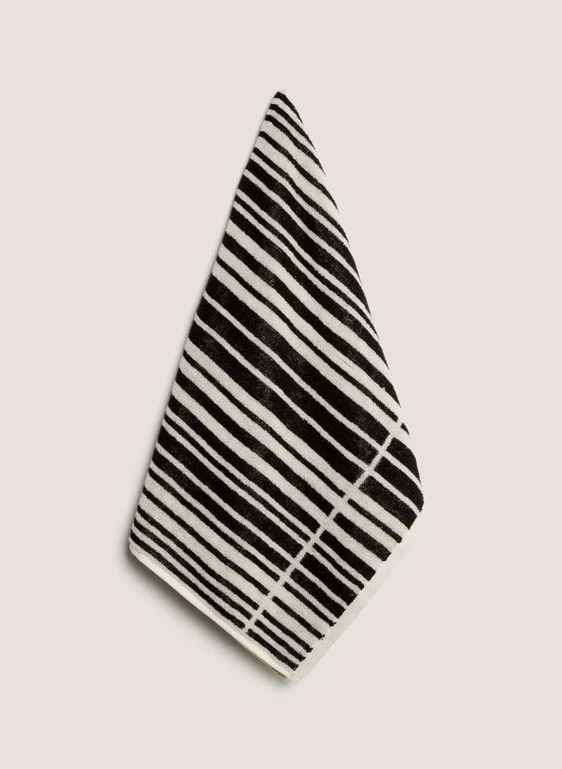 Black Stripe Towels