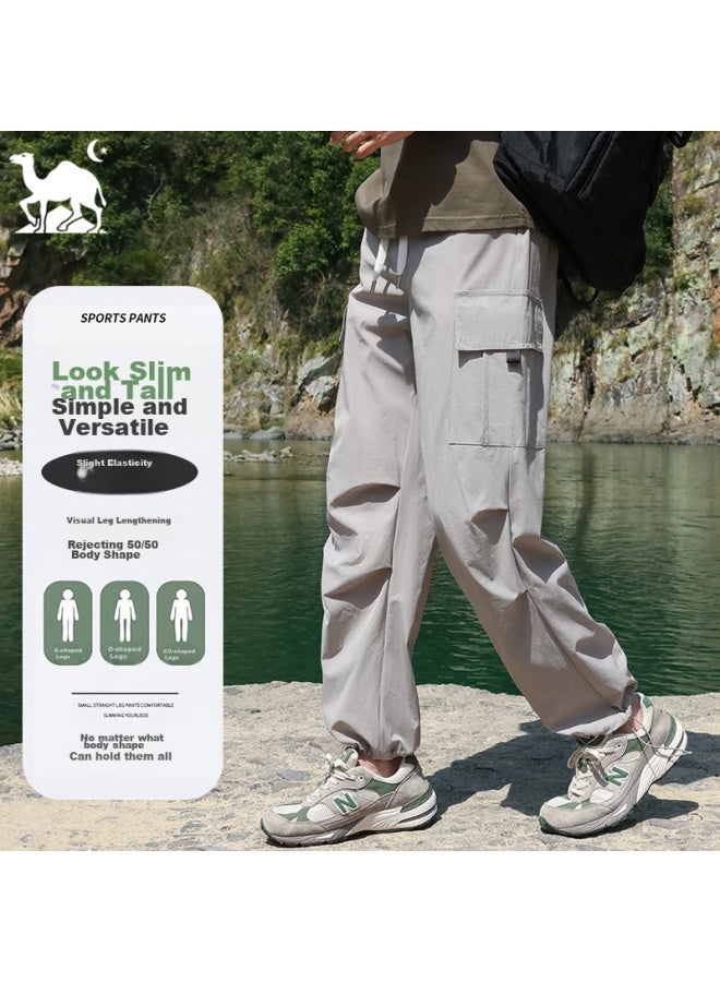 Eastern Camel Men's Hiking Pants, Autumn And Winter Fleece-lined Thick Warm Sports Outdoor Loose Water-repellent Casual Cargo Pants - Image 2