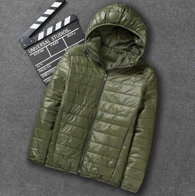 Generic Mens Lightweight Padded Jacket Winter 2023 Black Collar - Image 5
