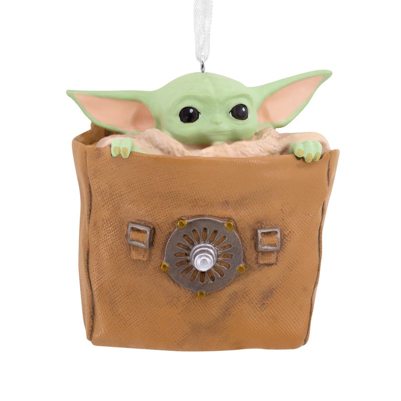 Hallmark Star Wars: The Mandalorian Grogu in Bag Christmas Ornament, May The 4th - Image 1