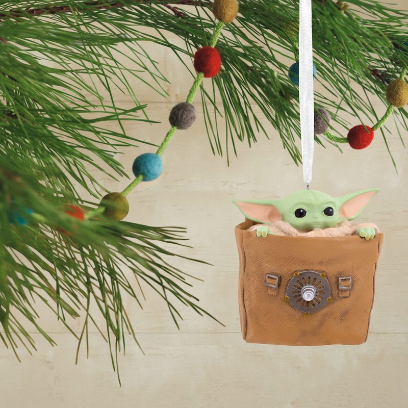 Hallmark Star Wars: The Mandalorian Grogu in Bag Christmas Ornament, May The 4th - Image 5