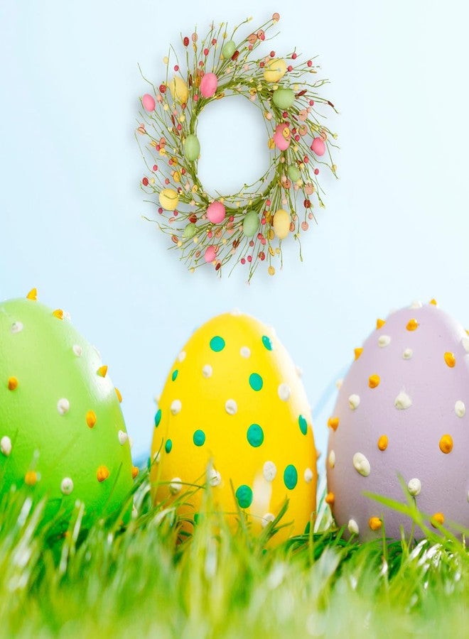 WreathDream إكليل عيد الفصح من WreathDream مع التوت لتزيين باب المنزل الأمامي، والأماكن الداخلية والخارجية، والحفلات، والجدران، والنوافذ، والمهرجانات - Image 4