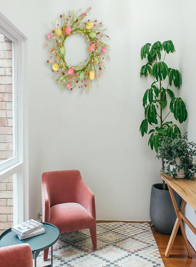 WreathDream إكليل عيد الفصح من WreathDream مع التوت لتزيين باب المنزل الأمامي، والأماكن الداخلية والخارجية، والحفلات، والجدران، والنوافذ، والمهرجانات - Image 5