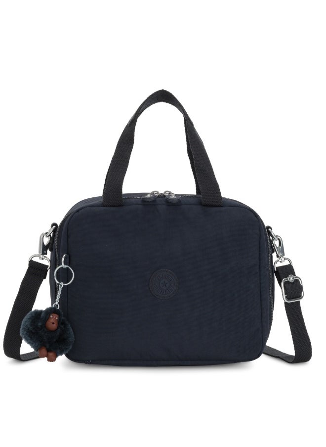 kipling Miyo Kids Insulated Medium Lunch bag with Trolley Sleeve, 8L, 0.26 kg  - True Blue Tonal (Blue)  - Image 1