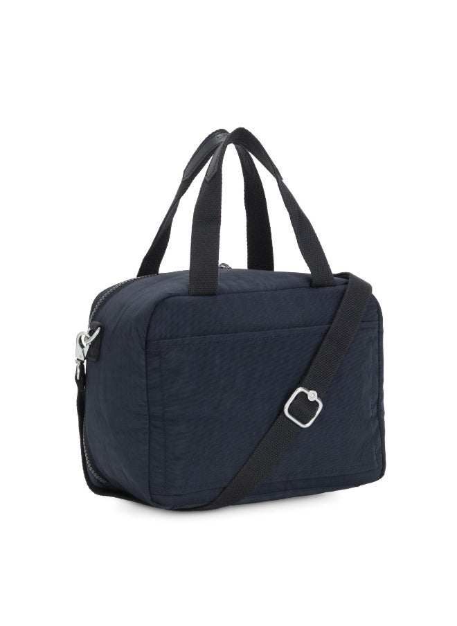 kipling Miyo Kids Insulated Medium Lunch bag with Trolley Sleeve, 8L, 0.26 kg  - True Blue Tonal (Blue)  - Image 2