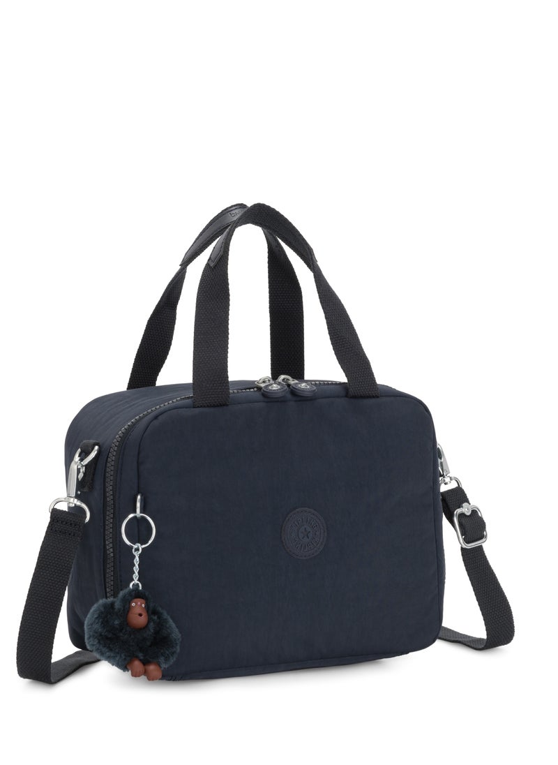 kipling Miyo Kids Insulated Medium Lunch bag with Trolley Sleeve, 8L, 0.26 kg  - True Blue Tonal (Blue)  - Image 4