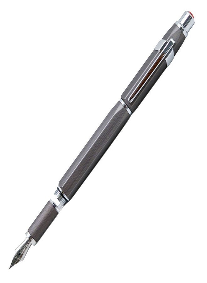 TWSBI Precision GunMetal Fountain Pen, Stub1.1 - Image 1