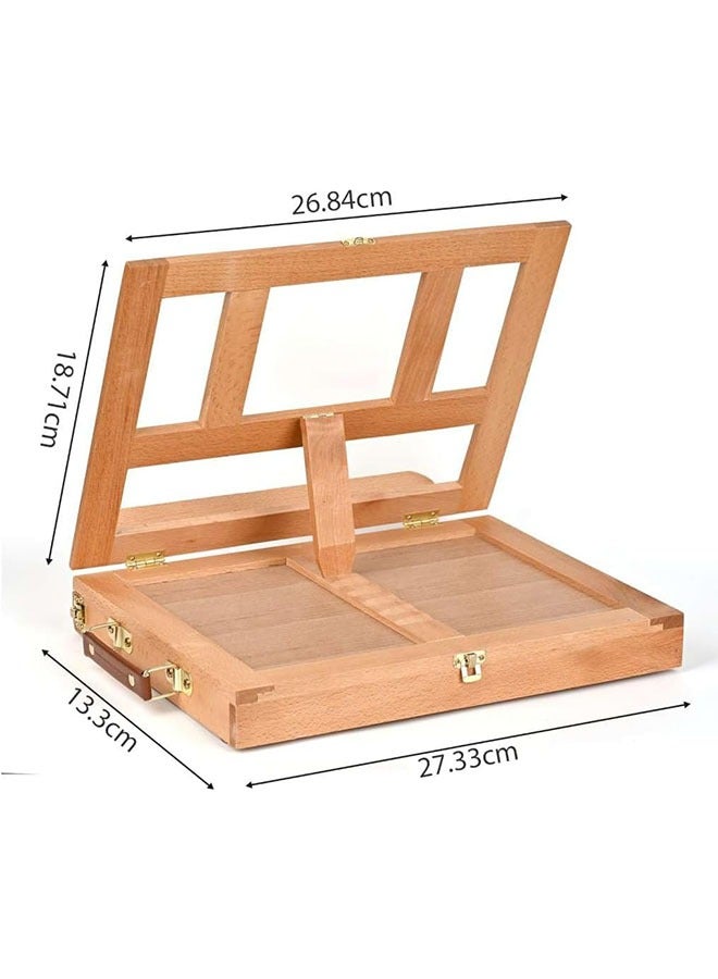 Miya Tabletop Art Easel for Drawing, Adjustable Desk Easel, Portable Art Easel Box for Beginners and Professionals - Image 2