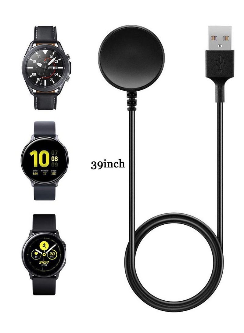 Smart Watch Charger, Compatible with Samsung Galaxy 4/3/Active 2/Active Replacement USB Charging Cable Cord Dock for 4/Galaxy 3
