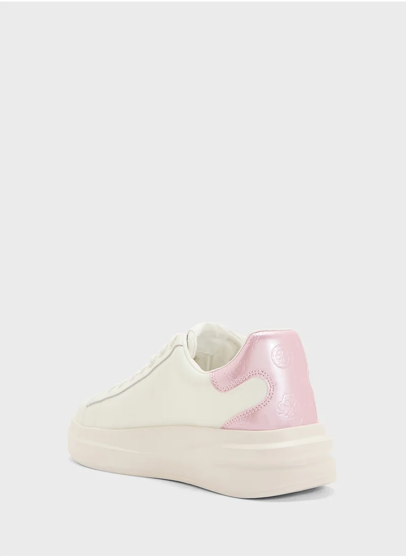 جس Logo Detailed Lace Up Low Top Sneakers