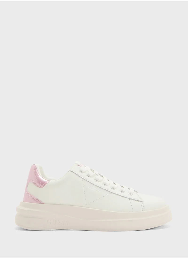 جس Logo Detailed Lace Up Low Top Sneakers