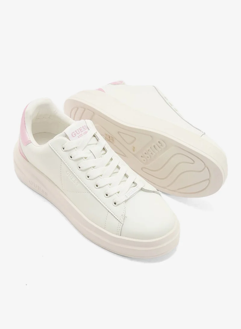 GUESS Logo Detailed Lace Up Low Top Sneakers