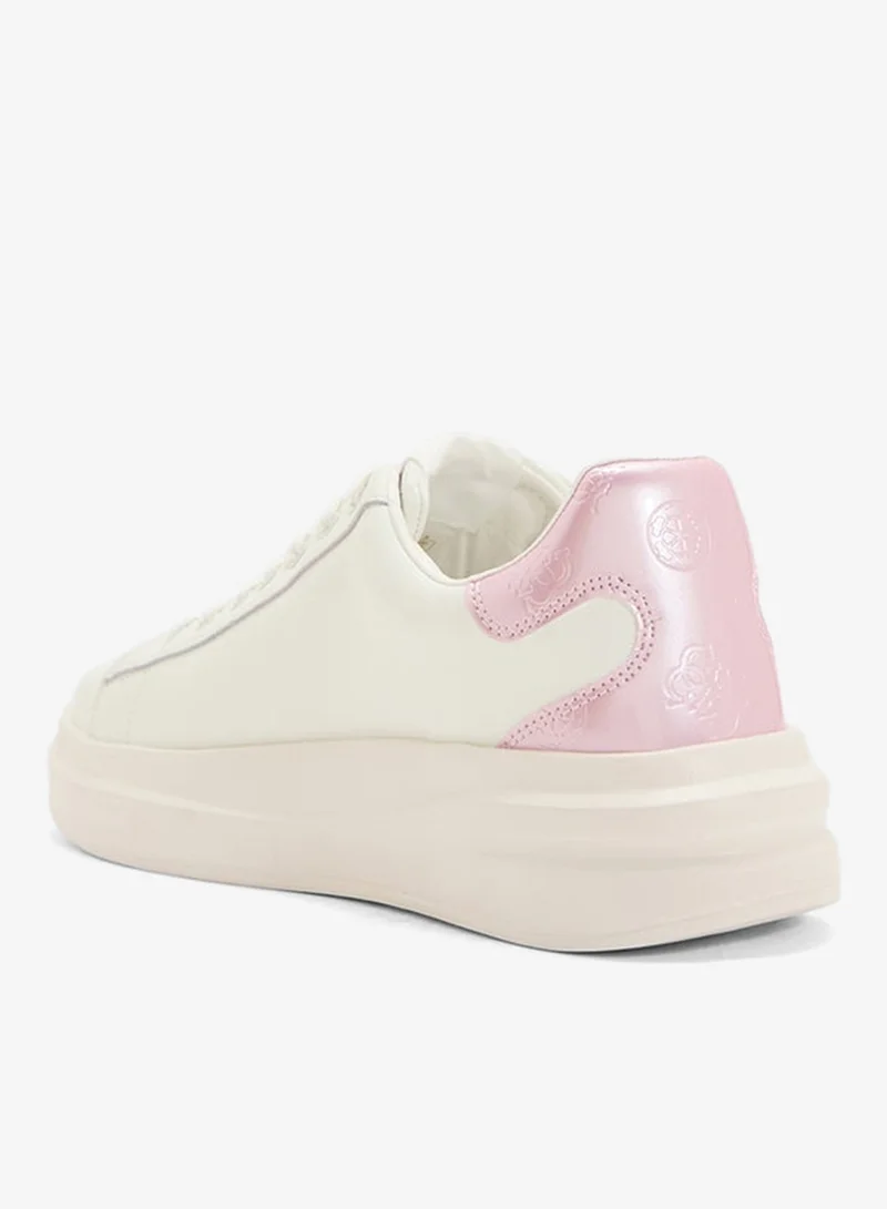 GUESS Logo Detailed Lace Up Low Top Sneakers