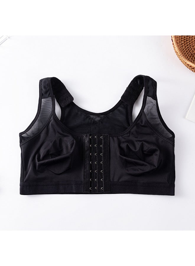 European And American Front Buckle Closed Sports Bra Plus Size Without Steel Ring Postoperative Underwear Women Open Breast Augmentation Surgery Bra