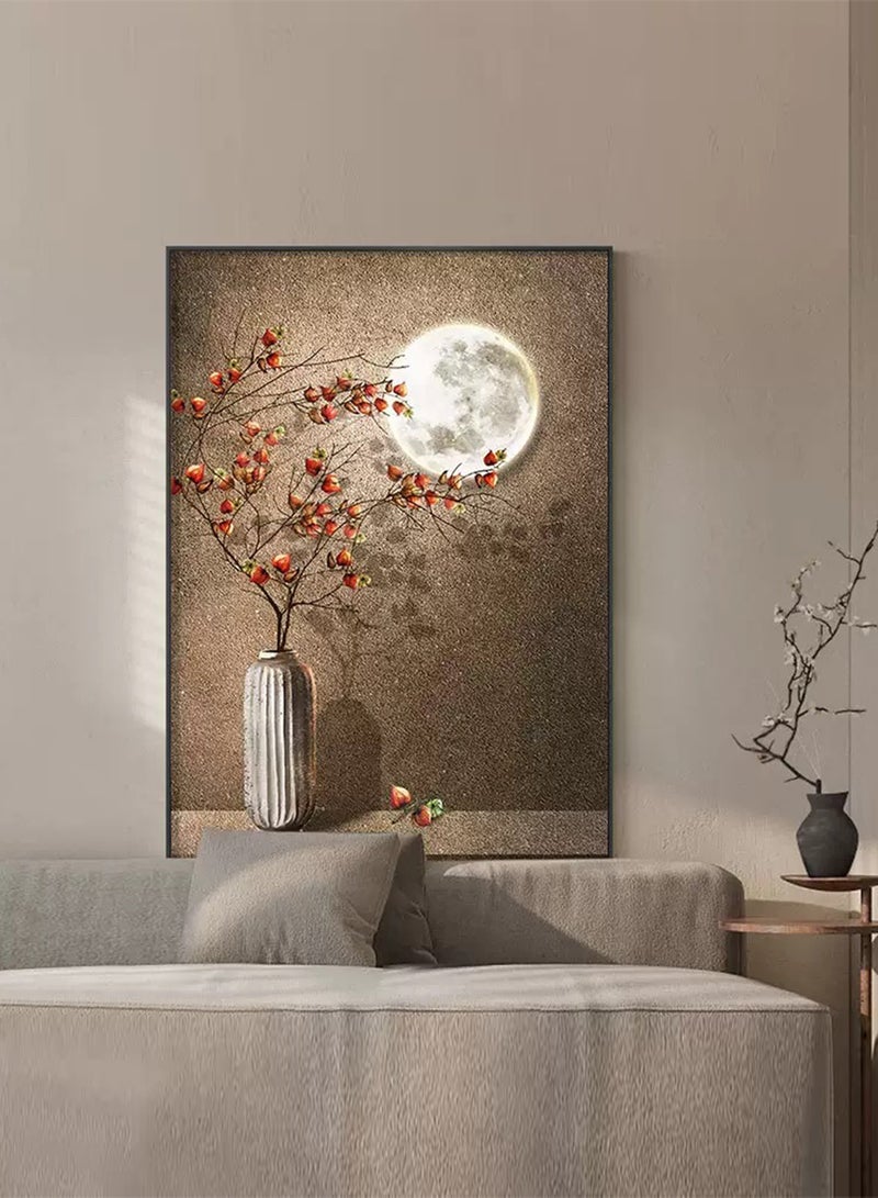 GT-Wheel Modern Poster Design Art Panel with Metal Frame Scandinavian Poster Wall Picture Interior Oil Painting - Image 2
