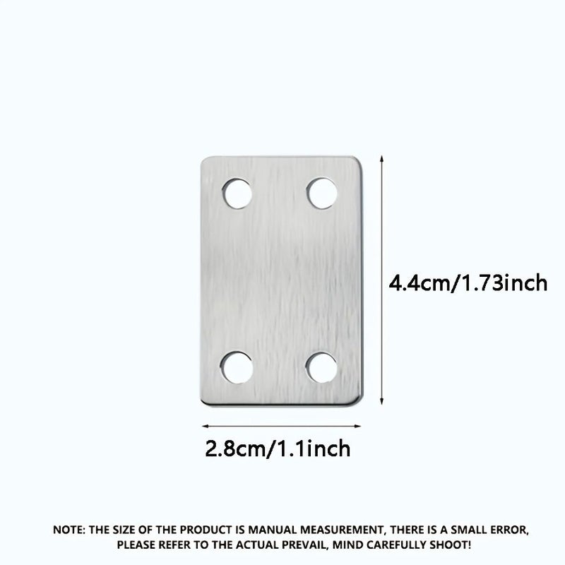 60Pcs Stainless Steel Angle Bracket Set with Screws for Furniture Shelves Cabinets - Image 2