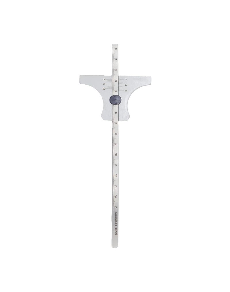 BUYOHLIC 6 inch 150 mm vernier type depth gauge multipurpose stainless steel white finish - Image 5