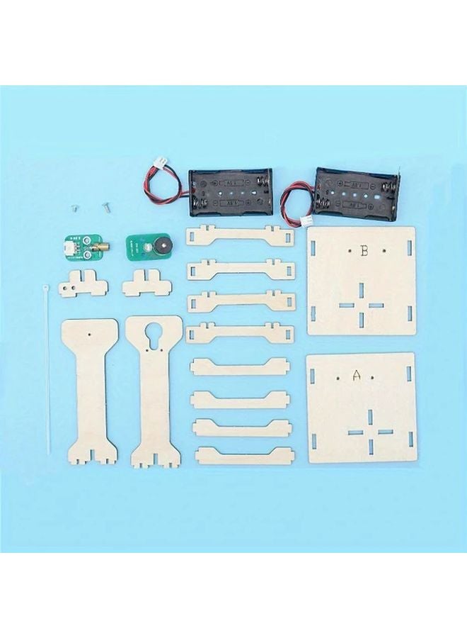 LY 471 مجموعة إنذار بالأشعة تحت الحمراء DIY تجربة علمية خشبية حرف تكنولوجية تعليمية للأطفال - Image 4