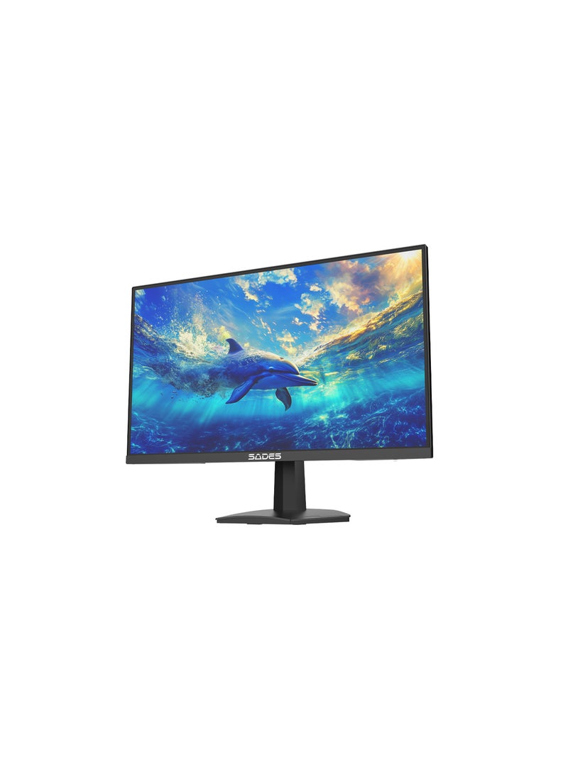 ساديس شاشة ألعاب Sades SP-Dolphin مقاس 27 بوصة بدقة FHD | معدل تحديث 48-200 هرتز، زمن استجابة 0.5 مللي ثانية MPRT، HDR10 | دقة 1920×1080، مزامنة تكيفية | أسود - SA-F02F27-B - Image 3
