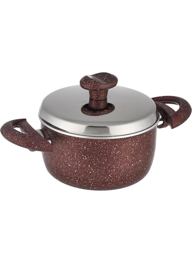 NOUVAL Garnite Plus Cooker Stockpot 18 cm-Burgundy  - Image 1