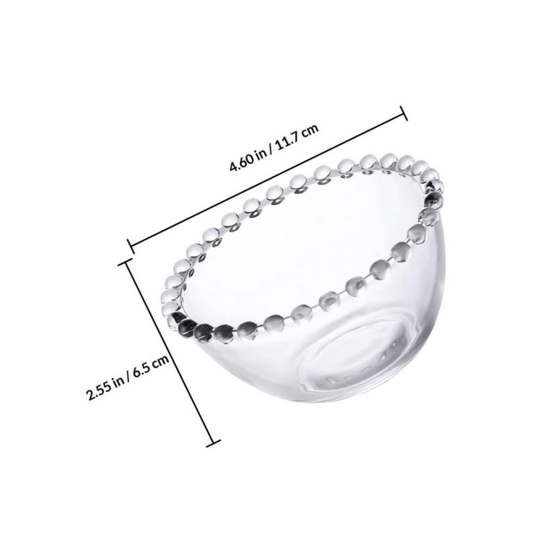 Medium Glass Fruit Serving Bowl For Salad Dessert Snacks Storage Kitchen Tableware - Image 3