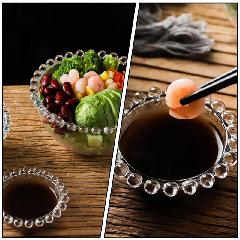 Medium Glass Fruit Serving Bowl For Salad Dessert Snacks Storage Kitchen Tableware - Image 5