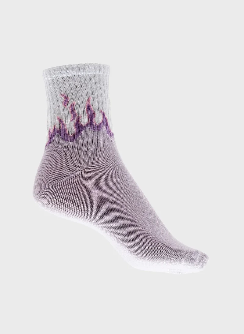 MONKI Printed Socks