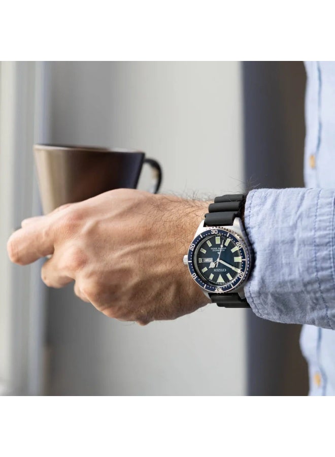 Citizen Promaster NY0129‑07L Automatic Diver Men's Watch 41mm Stainless Steel Blue Dial Day & Date 200M - Image 3