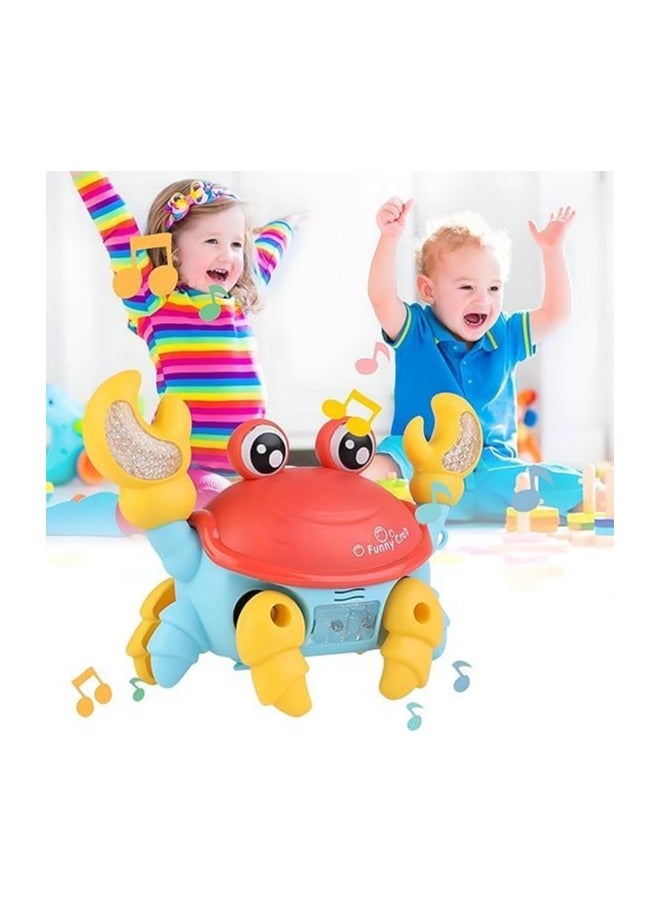 Generic Musical Crawling Crab Toy for Toddlers – Interactive Moving Crab with Lights & Sounds – Smart Obstacle Avoidance Educational Toy for Babies 6 Months+ - Image 3