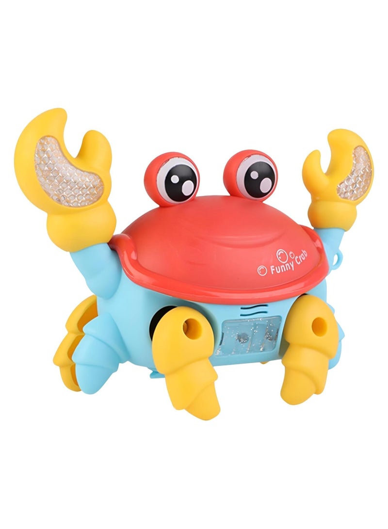 Generic Musical Crawling Crab Toy for Toddlers – Interactive Moving Crab with Lights & Sounds – Smart Obstacle Avoidance Educational Toy for Babies 6 Months+ - Image 1