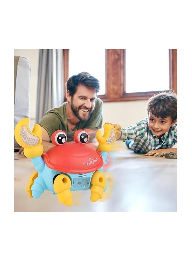 Generic Musical Crawling Crab Toy for Toddlers – Interactive Moving Crab with Lights & Sounds – Smart Obstacle Avoidance Educational Toy for Babies 6 Months+ - Image 4