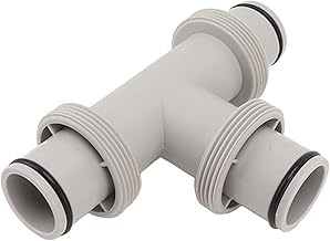 GLOGLOW GLOGLOW Replacement Hose Adapter, 2 in 1 Hose Connector Coupling Swimming Pool Hose Adapter T Shape Connector Split  - Image 1