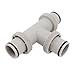 GLOGLOW GLOGLOW Replacement Hose Adapter, 2 in 1 Hose Connector Coupling Swimming Pool Hose Adapter T Shape Connector Split  - Image 2
