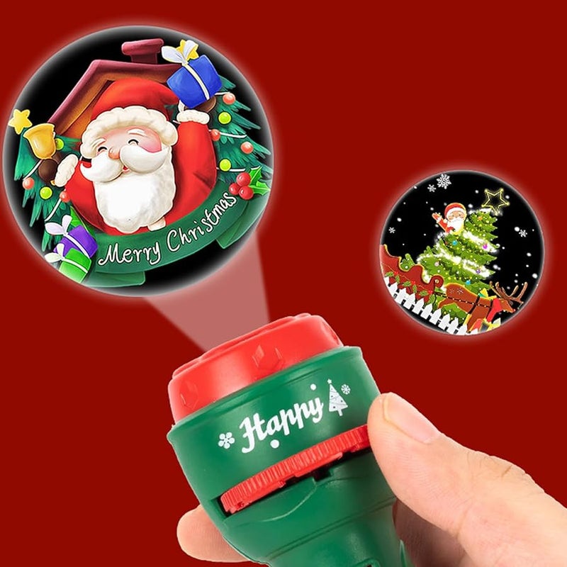 Red Christmas Projector Flashlight Toy Holiday Light Creates Magical Wall Ceiling Patterns - Image 4