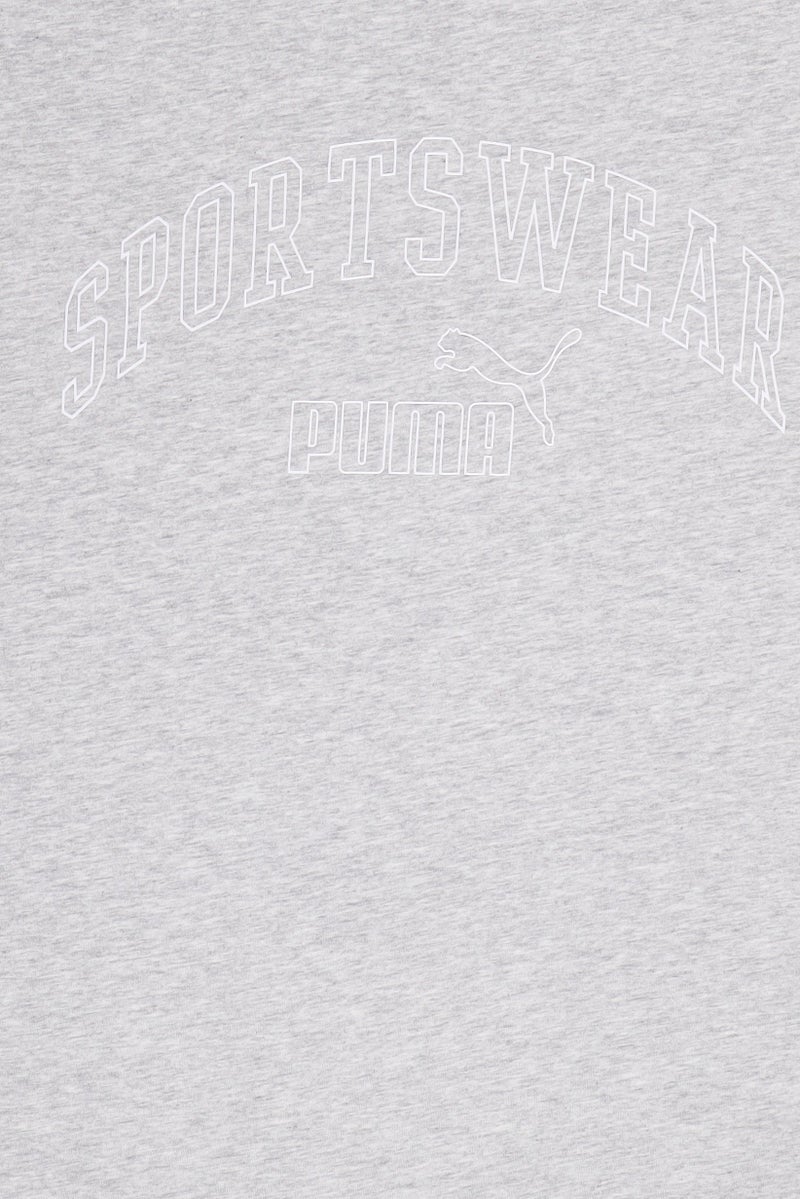 PUMA Women Sportswear Fit Short Sleeve Training T-Shirt, Heather Grey - Image 5