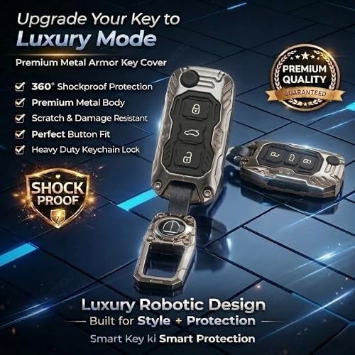 Coll of Fest Luxury Waterproof New Transformer Series Soft Silicon Car Key Shell with Keychain for Polo Vento Jetta Ameo Passat and Skoda Rapid Laura Superb Octavia Fabia Yeti 3 Button Flip Key Black - Image 3