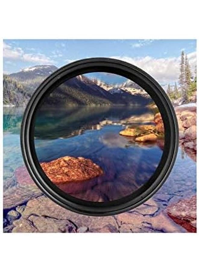 erorex - Cellphone Camera Lens Filter 37Mm Clip On Nd 2 400 Cellphone Camera Lens Adjustable Density Filter With Phone Clip For Iphone For Samsung Android Smartphones - Image 1
