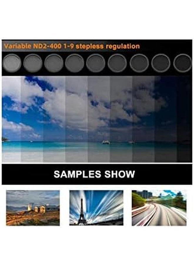 erorex - Cellphone Camera Lens Filter 37Mm Clip On Nd 2 400 Cellphone Camera Lens Adjustable Density Filter With Phone Clip For Iphone For Samsung Android Smartphones - Image 1