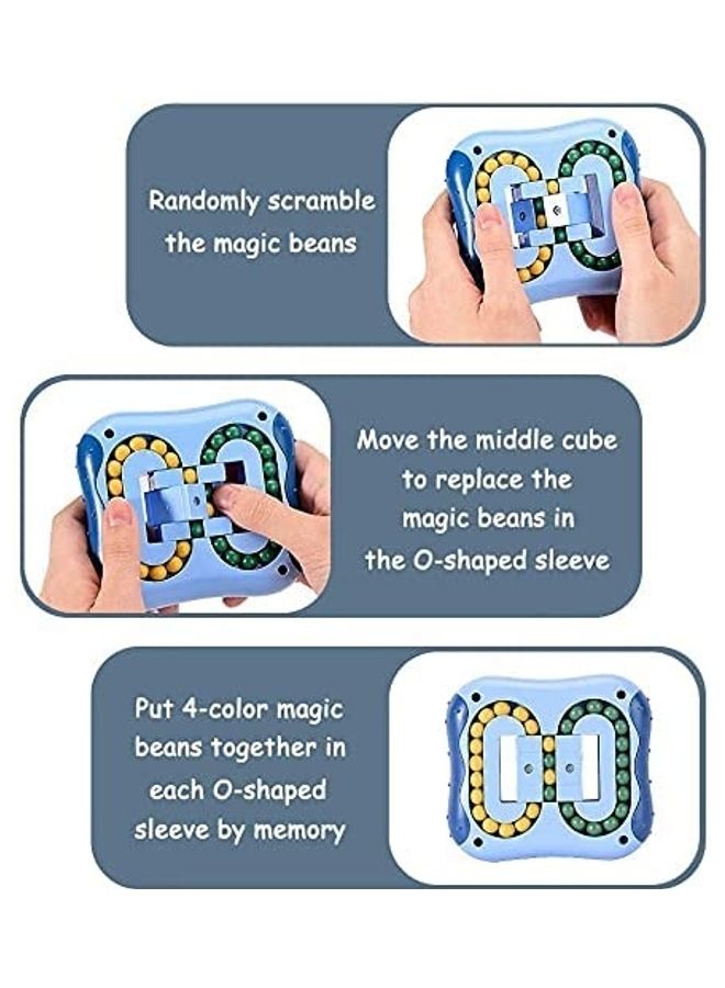 NIBEMINENT Rotating Magic Bean Fingertip Rubik Cube 10x11cm - Image 3