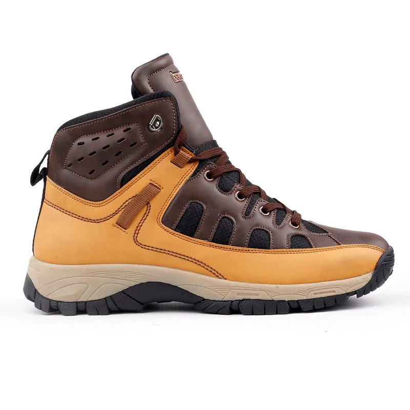 Bacca Bucci Brown Snowball Moto Inspired Trekking Boots for Men | Best Price UAE