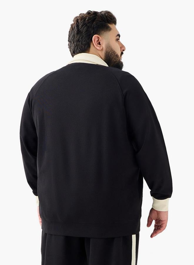 Maxim Men Tape Detail Longline Jacket - Image 3