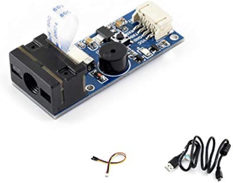 Waveshare Barcode Scanner Module 1D/2D Codes Barcode, QR Code Reader Scanning Onboard Micro USB and UART Serial Port Directly Plugged into Computer - Image 1