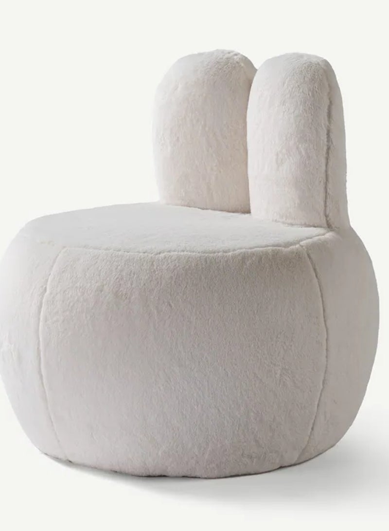 ايه ام اف للأثاث مسند للأطفال من AMF Furniture باللون الأبيض - مسند من القطيفة على شكل أرنب للأطفال وغرفة المراهقين ومنطقة اللعب  - Image 3