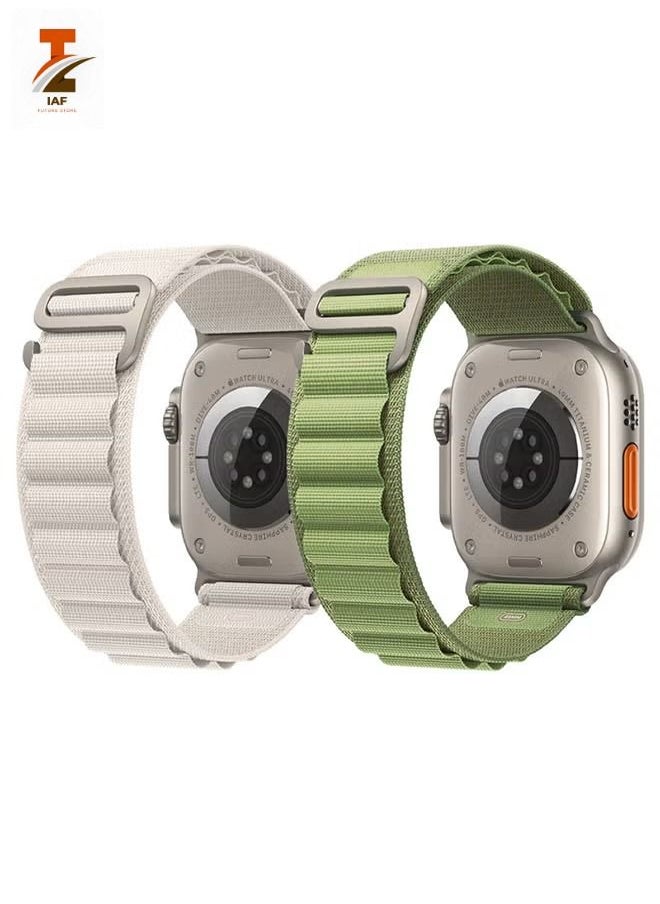 IAF - 2 Pack for Apple Watch Alpine Loop Band 49mm/45mm/44mm Nylon Woven Sport Strap Compatible with iWatch Series 8/ultra/7/SE/6/5/4/3/2/5 - Image 1