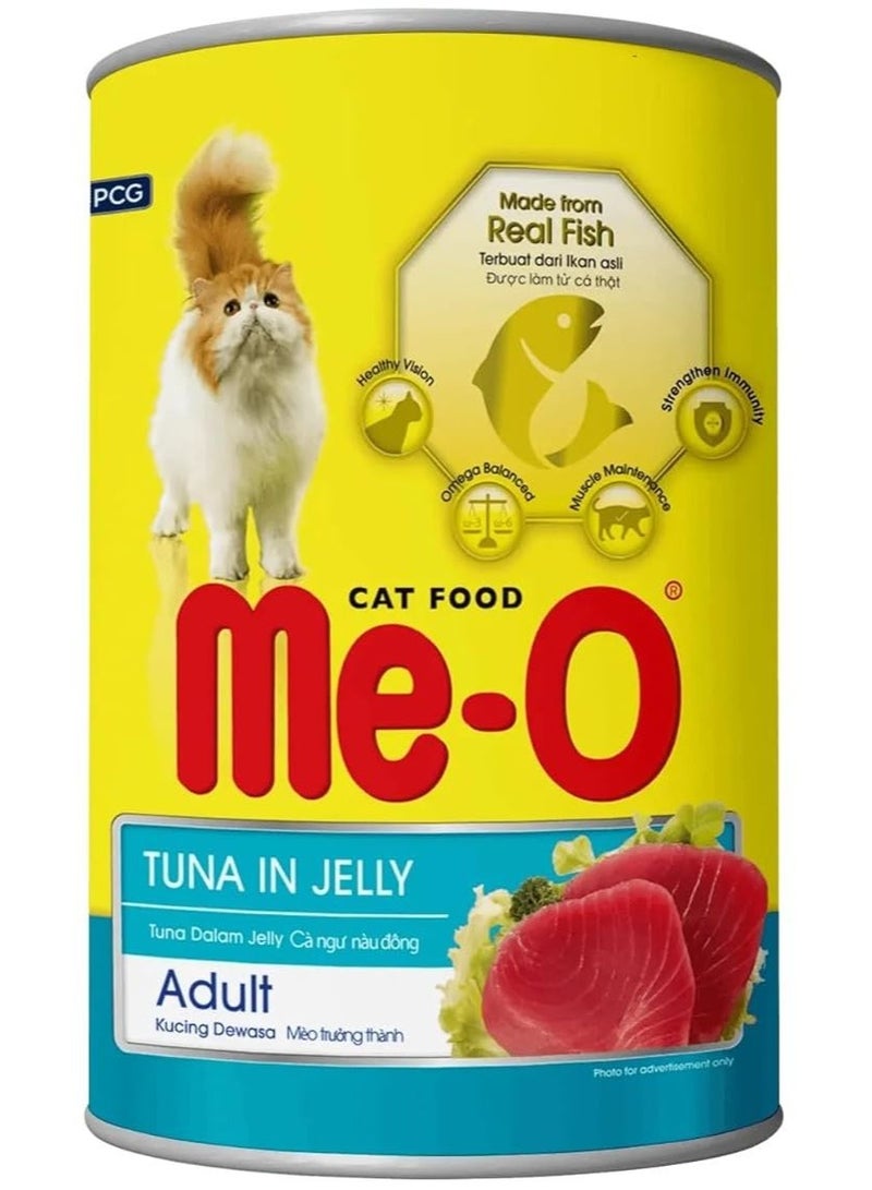Me-O Tuna In Jelly Canned Adult Wet Cat Food 400 Grams